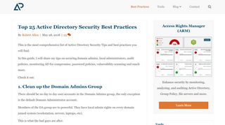 
                            11. Top 25 Active Directory Security Best Practices - Active Directory Pro