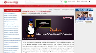 
                            9. Top 250+ Zimbra Interview Questions - Best Zimbra Interview ...