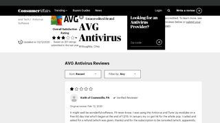 
                            10. Top 291 Reviews and Complaints about AVG Antivirus