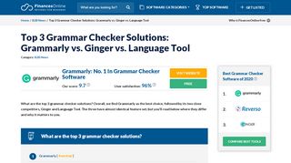 
                            4. Top 3 Grammar Checker Solutions: Grammarly vs. Ginger vs ...