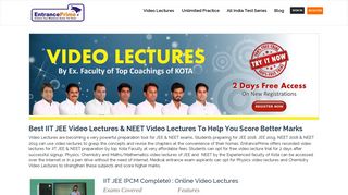 
                            3. Top 3 IIT JEE Video Lectures and NEET Video ... - EntrancePrime