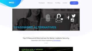 
                            4. Top 3 Password Alternatives For Better Website Security : Swoop Two ...