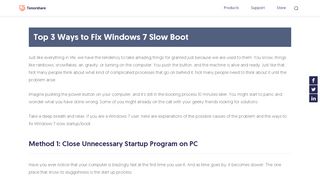 
                            7. Top 3 Ways to Fix Windows 7 Slow Boot - Tenorshare