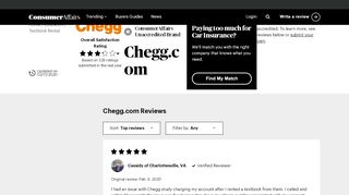
                            12. Top 388 Reviews and Complaints about Chegg.com