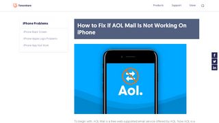 
                            9. Top 4 Methods if AOL Mail Not Working On iPhone - Tenorshare