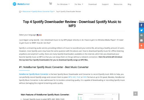 
                            3. Top 4 Spotify Downloader Review - Download Spotify Music to MP3 ...