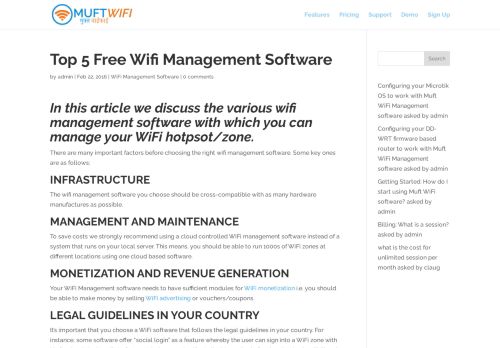 
                            4. Top 5 Free Wifi Management Software | MuftWiFi Captive Portal