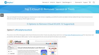 
                            3. Top 5 iCloud ID Remover Service or Tools - iMyFone