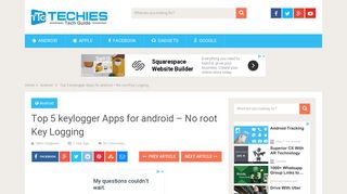 
                            5. Top 5 keylogger Apps for android - No root Key Logging