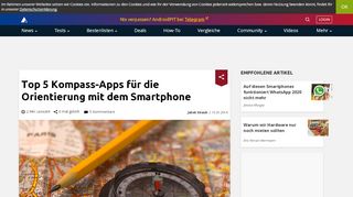 
                            12. Top 5 Kompass-Apps für die Orientierung mit dem Smartphone ...