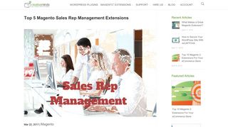 
                            9. Top 5 Magento Sales Rep Management Extensions - CreativeMinds ...