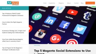 
                            10. Top 5 Magento Social Extensions to Use in 2018 - MW2 Consulting