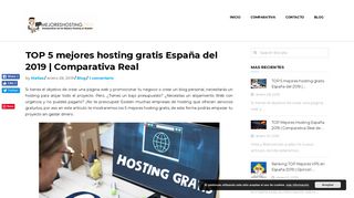 
                            9. TOP 5 mejores hosting gratis España del 2019 | Comparativa Real