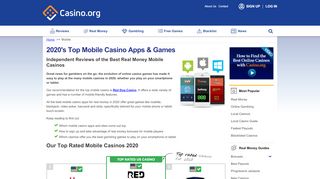 
                            13. Top 5 Mobile Casinos 2019 - Real Money Mobile Casino Apps