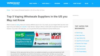 
                            5. Top 5 Vaping Wholesale Suppliers in the USA you May not Know ...