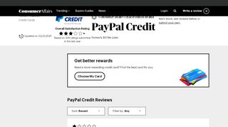 
                            9. Top 511 Reviews and Complaints about PayPal Credit (formerly Bill ...
