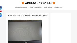 
                            12. Top 6 Ways to Fix Grey screen of Death on Windows 10 - Windows ...