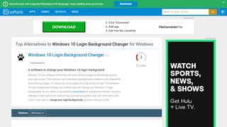 
                            11. Top 7 alternatives to Windows 10 Login Background Changer for ...