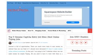 
                            9. Top 7 Genuine Captcha Entry Job Sites | Online Typing ... - Incomopedia