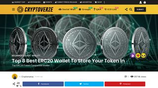 
                            11. Top 8 Best ERC20 Wallet To Store Your Token In | Cryptoverze