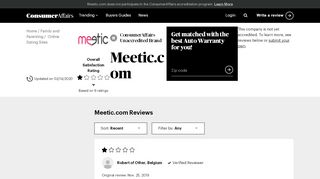 
                            13. Top 8 Reviews and Complaints about Meetic.com