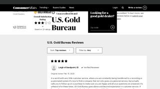 
                            5. Top 8 Reviews and Complaints about U.S. Gold Bureau