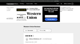 
                            7. Top 901 Reviews and Complaints about Western Union