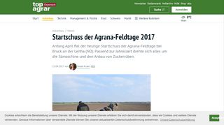 
                            10. top agrar Österreich | Startschuss der Agrana-Feldtage 2017