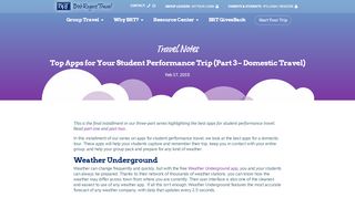 
                            13. Top Apps for Your Student Performance Trip (Part ... - Bob Rogers Travel