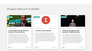 
                            7. Top Articles and Videos about Groupon-okta-com on Pocket