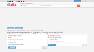 
                            3. Top Cpt Coaching Classes in gajuwaka, Vizag-Visakhapatnam ...