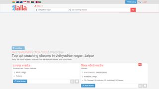 
                            4. Top Cpt Coaching Classes in vidhyadhar nagar, Jaipur - AskLaila