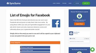 
                            13. ➡   Top Facebook Emojis or Emoticons for Your Posts & Ads ...