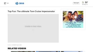 
                            8. Top Fun: The ultimate Tom Cruise impersonator - CBS News 8 - San ...