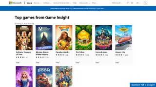 
                            10. Top games from Game Insight - Microsoft Store