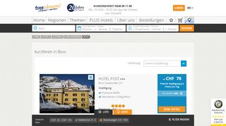 
                            5. Top Hotels in Bivio -60% günstiger bei freedreams.ch