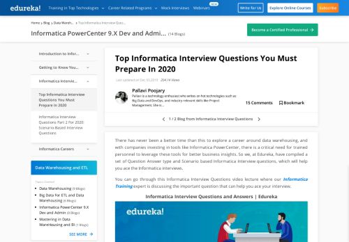 
                            12. Top Informatica Interview Questions For 2019 | Edureka