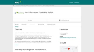 
                            12. top-jobs-europe Consulting GmbH als Arbeitgeber | XING Unternehmen