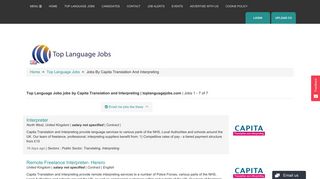 
                            11. Top Language Jobs jobs by Capita Translation and Interpreting ...