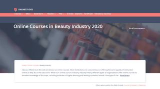 
                            13. Top Online Courses in Beauty Industry 2019 - Onlinestudies.com