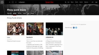 
                            12. Top pinoy punk artists | Last.fm