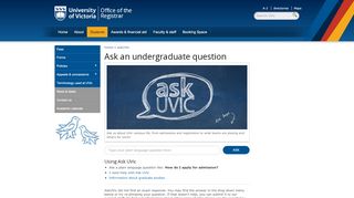 
                            5. Top Questions - Ask UVic
