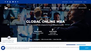 
                            8. Top-Ranked Online MBA | Global MBA IE Business School - IE.edu