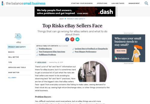 
                            11. Top Risks eBay Sellers Face - Privacy and Safety