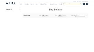 
                            2. Top Sellers - Fashion online. Buy Fashion online in India. – Ajio