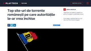 
                            8. Top site-uri de torrente românești pe care autoritățile le-ar vrea închise