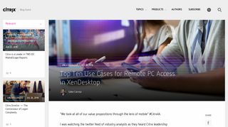 
                            10. Top Ten Use Cases for Remote PC Access in XenDesktop | Citrix Blogs