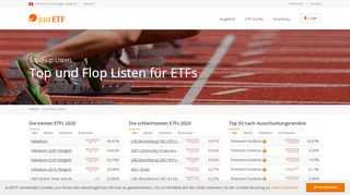 
                            11. Top und Flop Listen für ETFs | justETF