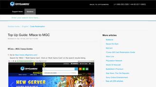 
                            11. Top Up Guide: Mface to MGC : OffGamers Support Center