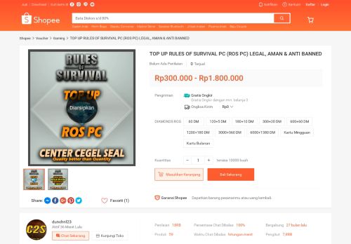 
                            13. TOP UP RULES OF SURVIVAL PC (ROS PC) LEGAL, AMAN & ANTI ...